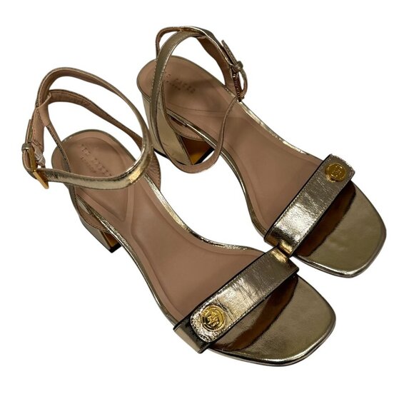 Ted Baker London Milly Icon Ankle Strap Sandal Chunky Heel size 10 - Picture 4 of 7